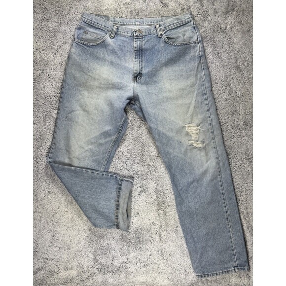 Wrangler Other - VTG Wrangler Jeans 36x32 Distressed Patina Faded Whiskered Grunge Workwear Denim